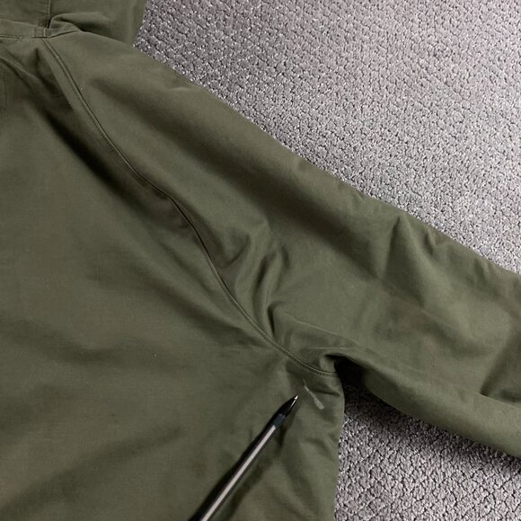 Abercrombie & Fitch Jacket Men's XL Cotton Green Military Utility Hooded Field - Picture 7 of 13
